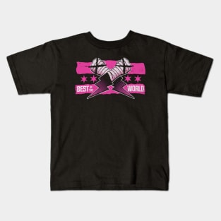 CM Punk Best In The World Pink Kids T-Shirt